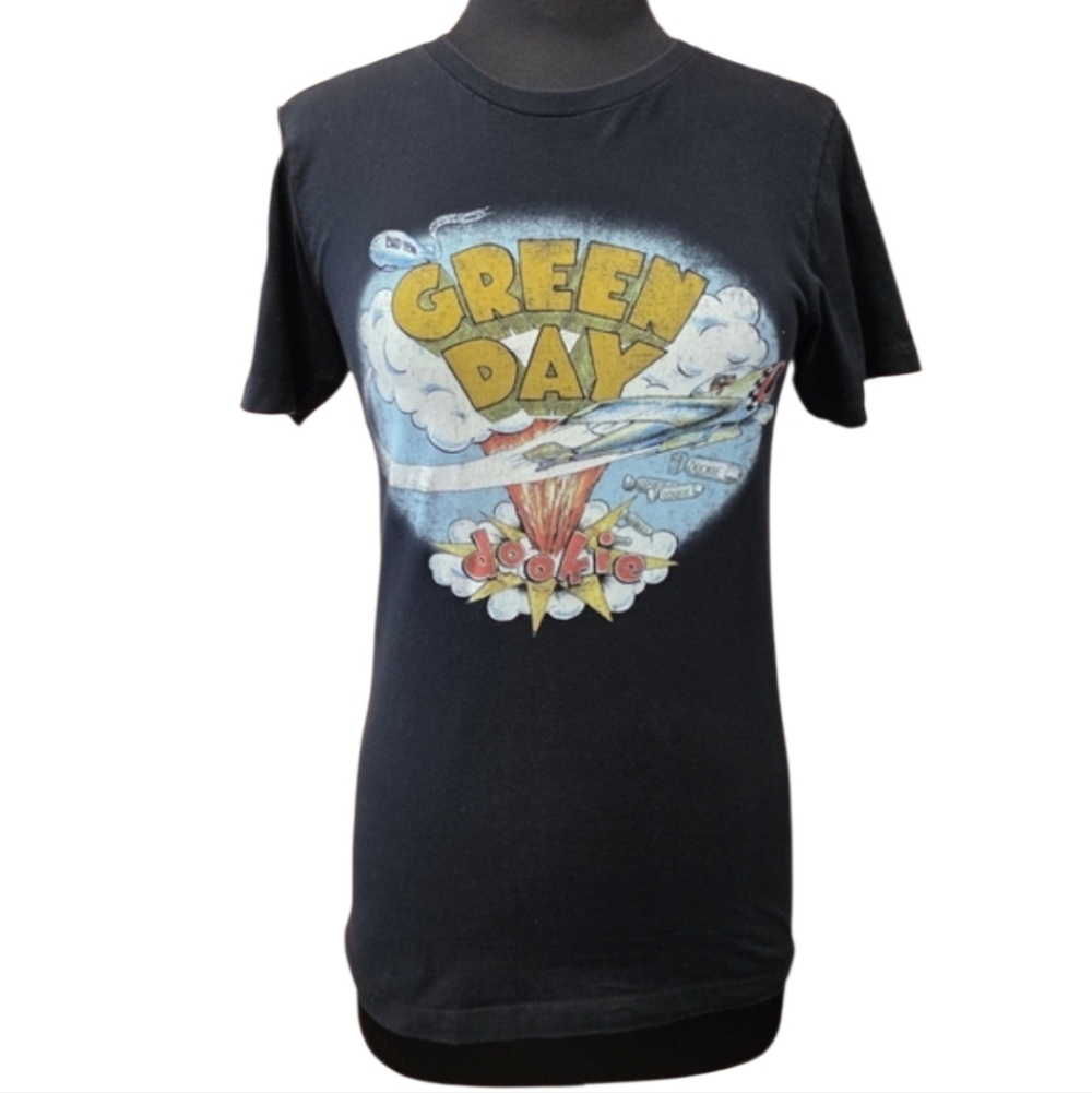 Green Day Dookie Tee Small Black Short Sleeve Band Tee Retro Vintage Grunge T